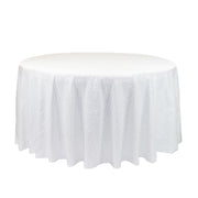 120 inch Glitz Sequin Round Tablecloth White