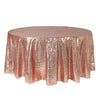 132 inch Glitz Sequin Round Tablecloth Blush