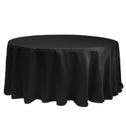 132 inch L'amour Round Tablecloth Black - Bridal Tablecloth