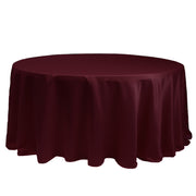 132 inch L'amour Round Tablecloth Burgundy - Bridal Tablecloth