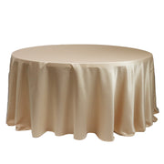 132 inch L'amour Round Tablecloth Champagne - Bridal Tablecloth