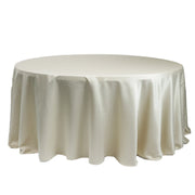 132 inch L'amour Round Tablecloth Ivory - Bridal Tablecloth