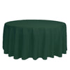 132 inch Polyester Round Tablecloth Hunter Green