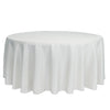 132 inch Polyester Round Tablecloth White