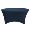 Stretch Spandex 5 ft Round Table Cover Navy Blue - Bridal Tablecloth