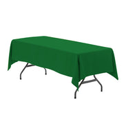 60 x 126 Inch Rectangular Polyester Tablecloth Emerald Green - Bridal Tablecloth