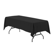 60 x 102 inch Rectangular Polyester Tablecloths Black