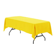 60 x 102 Inch Rectangular Polyester Tablecloth Canary Yellow - Bridal Tablecloth