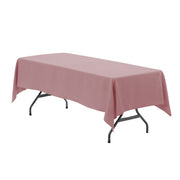 60 x 102 Inch Rectangular Polyester Tablecloth Dusty Rose - Bridal Tablecloth