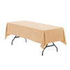 60 x 102 inch Polyester Rectangular Tablecloth Peach