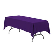 60 x 102 inch Polyester Rectangular Tablecloth Purple