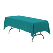 60 x 126 inch Polyester Rectangular Tablecloth Teal