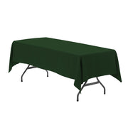 60 x 126 inch Rectangular Polyester Tablecloth Hunter Green