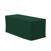 6 ft. Fitted Polyester Tablecloth Rectangular Hunter Green