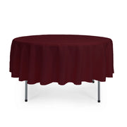 90 inch Polyester Round Tablecloth Burgundy