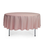 90 inch Polyester Round Tablecloth Blush - Bridal Tablecloth