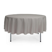 90 inch Polyester Round Tablecloth Gray - Bridal Tablecloth