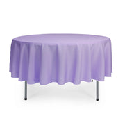 90 inch Polyester Round Tablecloth Lavender