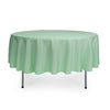 90 Inch Polyester Round Tablecloth Mint - Bridal Tablecloth
