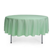 90 Inch Polyester Round Tablecloth Mint - Bridal Tablecloth