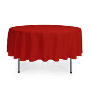 90 inch Polyester Round Tablecloth Red - Bridal Tablecloth