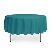 90 inch Polyester Round Tablecloth Teal