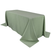 90 x 156 Inch Rectangular Polyester Tablecloth Sage - Bridal Tablecloth