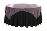 90 inch Square Organza Table Overlay Lavender