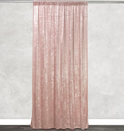 Velvet 14 ft x 60 Inch Drape with 4 Inch Pocket Blush - Bridal Tablecloth