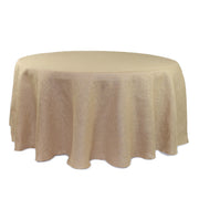 120 Inch Round Burlap Tablecloth