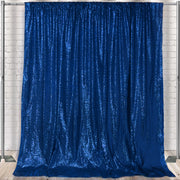 Glitz Sequin on Taffeta Drape/Backdrop 10 ft x 104 Inches Navy Blue - Bridal Tablecloth