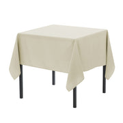 90 x 90 Inch Square Polyester Tablecloth Ivory - Bridal Tablecloth