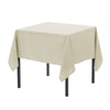 60 x 60 inch Polyester Square Tablecloth Ivory