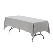 60 x 102 inch Rectangular Polyester Tablecloth Gray