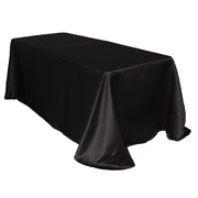 90 x 132 inch L'amour Rectangular Tablecloth Black