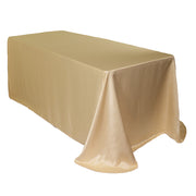 90 x 156 inch L'amour Rectangular Tablecloth Champagne