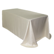 90 x 132 inch L'amour Rectangular Tablecloth Ivory