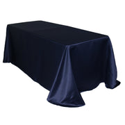 90 x 156 inch L'amour Rectangular Tablecloth Navy Blue