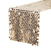 14" x 108" Large Payette Sequin Table Runner Champagne