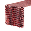 14" x 108" Large Payette Sequin Table Runner Red