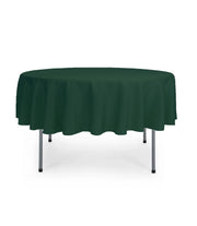 70 Inch Round Polyester Tablecloth Hunter Green