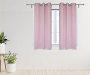 52 X 63 Inch Blackout Polyester Curtains with Grommets Blush - 2 Panels - Bridal Tablecloth