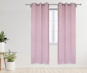 42 X 84 Inch Blackout Polyester Curtains with Grommets Blush - 2 Panels - Bridal Tablecloth