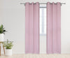 52 X 95 Inch Blackout Polyester Curtains with Grommets Blush - 2 Panels - Bridal Tablecloth
