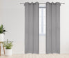 52 X 95 Inch Blackout Polyester Curtains with Grommets Gray - 2 Panels - Bridal Tablecloth