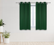 52 X 63 Inch Blackout Polyester Curtains with Grommets Hunter Green - 2 Panels - Bridal Tablecloth
