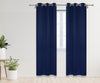52 X 95 Inch Blackout Polyester Curtains with Grommets Navy Blue - 2 Panels - Bridal Tablecloth