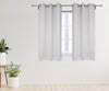 42 X 63 Inch Blackout Polyester Curtains with Grommets Grayish White - 2 Panels - Bridal Tablecloth