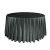 120 Inch Round Royal Velvet Tablecloth Black - Bridal Tablecloth