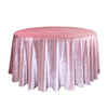 120 Inch Round Royal Velvet Tablecloth Dusty Rose - Bridal Tablecloth